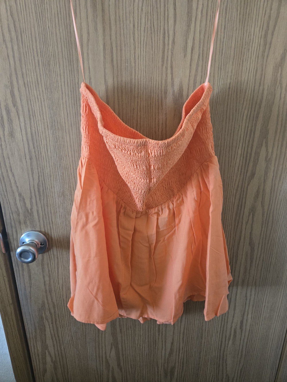 torrid Orange Smocked Spaghetti Strap Camisole
